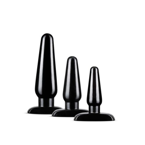 Anal Adventures 3 Pc Basic Plug Kit Black - Image 5