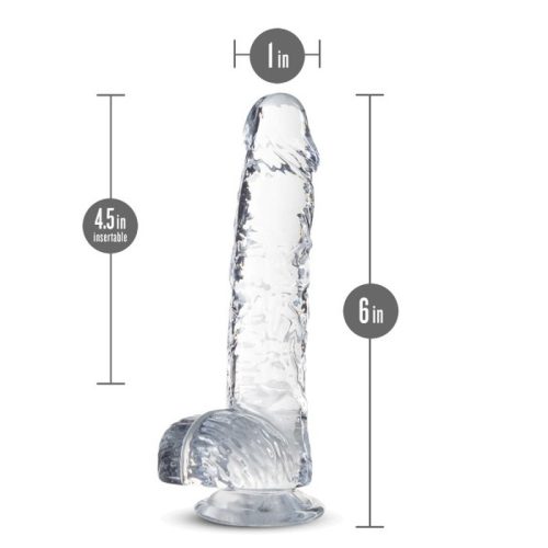 Naturally Yours 6" Crystaline Dildo Diamond - Image 5