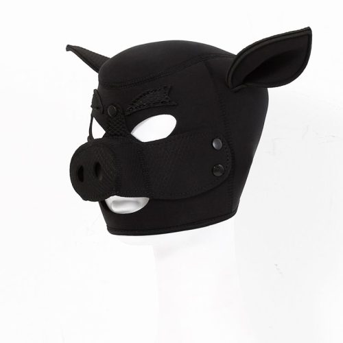 Neoprene Pig Mask Black - Image 3
