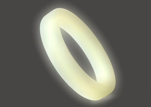 Classic Silicone Medium Stretch Penis Ring 36mm Glow In The Dark - Image 5