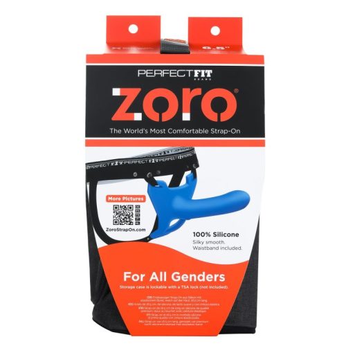 Zoro Strap-On 6.5in Blue - Image 3