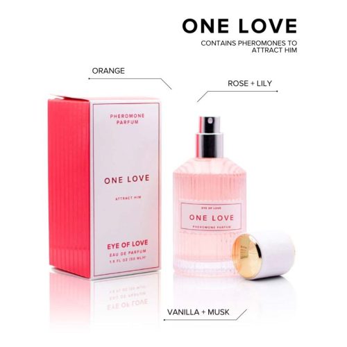 Pheromone Body Spray One Love Attract Him 50ml - Image 3