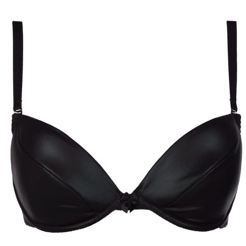 Stretch Wetlook Bra Black - Image 4