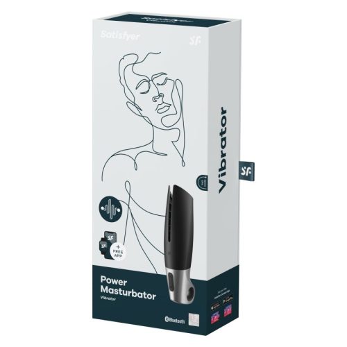 Satisfyer Power Masturbator Black Silver - Image 7