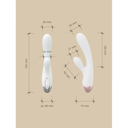 Pada Rabbit and G-Spot Pulsing Vibrator White - Image 4