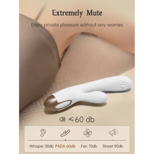 Pada Rabbit and G-Spot Pulsing Vibrator White - Image 9