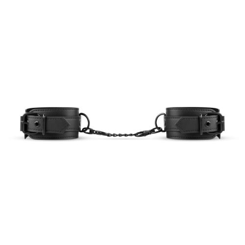 Faux Leather Ankle Cuffs Black - Image 4