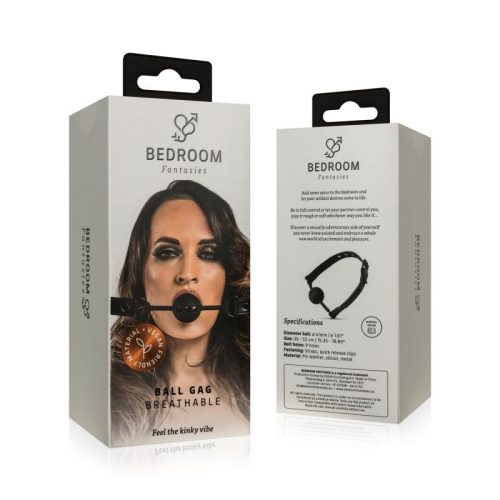 Breathable Silicone Ball Gag Black - Image 8