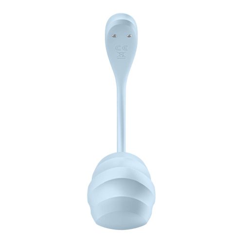 Satisfyer Smooth Petal Wearable App Connect Vibrator Blue - Image 4