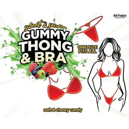 Sweet and Sour Gummy Thong and Bra - Image 3