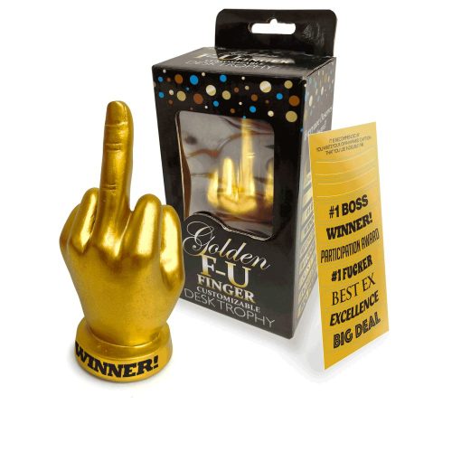 Golden FU Finger Trophy - Image 3