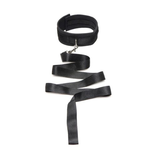 Neoprene Collar And Leash Set Black - Image 4