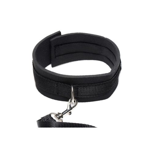 Neoprene Collar And Leash Set Black - Image 7