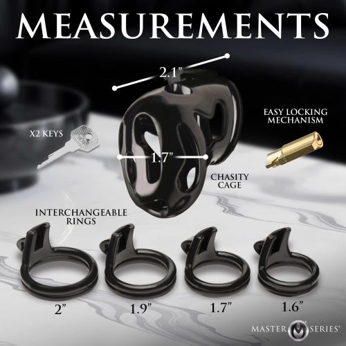 Hard Stop Double Ring Chastity Cage - Image 5