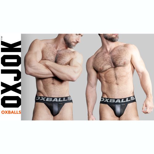 Oxballs Airmesh Swagger Jockstrap Tar Black - Image 3