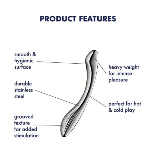 Satisfyer Pure Gravity 1 Metal Dildo - Image 5