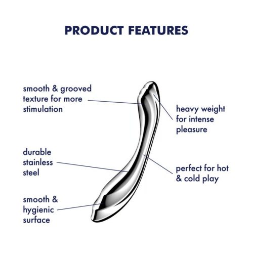 Satisfyer Pure Gravity 2 Metal Dildo - Image 5