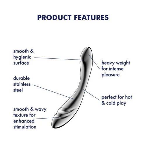 Satisfyer Pure Gravity 3 Metal Dildo - Image 4