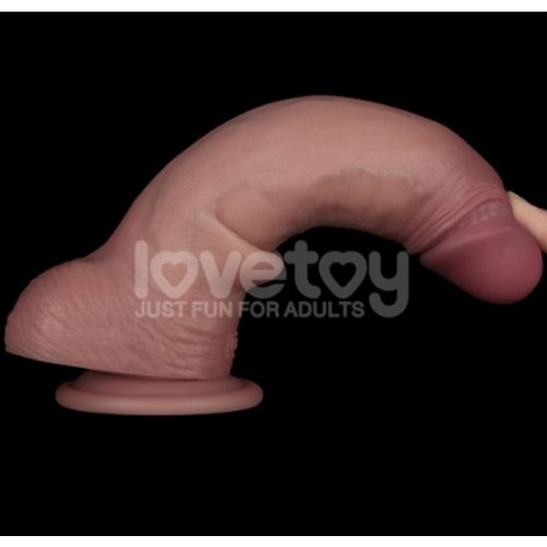 Sliding Skin Pro Dual Layer Silicone Dong 9in - Image 5