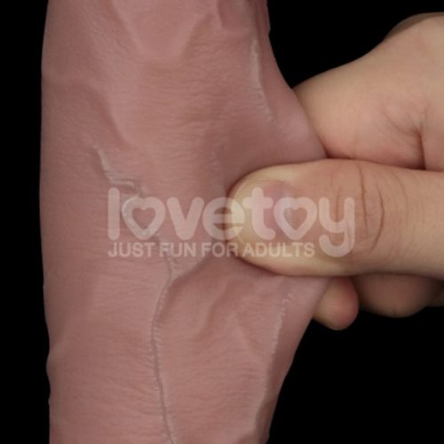 Sliding Skin Pro Dual Layer Silicone Dong 10in - Image 4