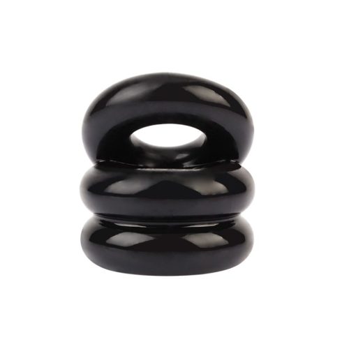 Stacked Dual Pleasure Ring Black - Image 3