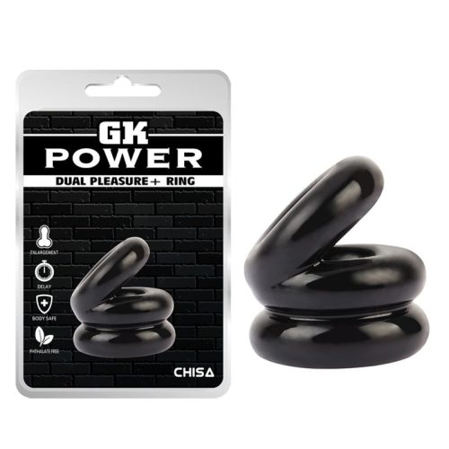 Stacked Dual Pleasure Ring Black - Image 6
