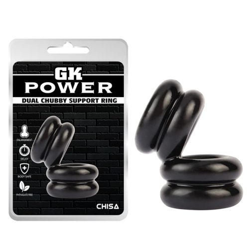 Double Stacked Dual Pleasure Ring Black - Image 6