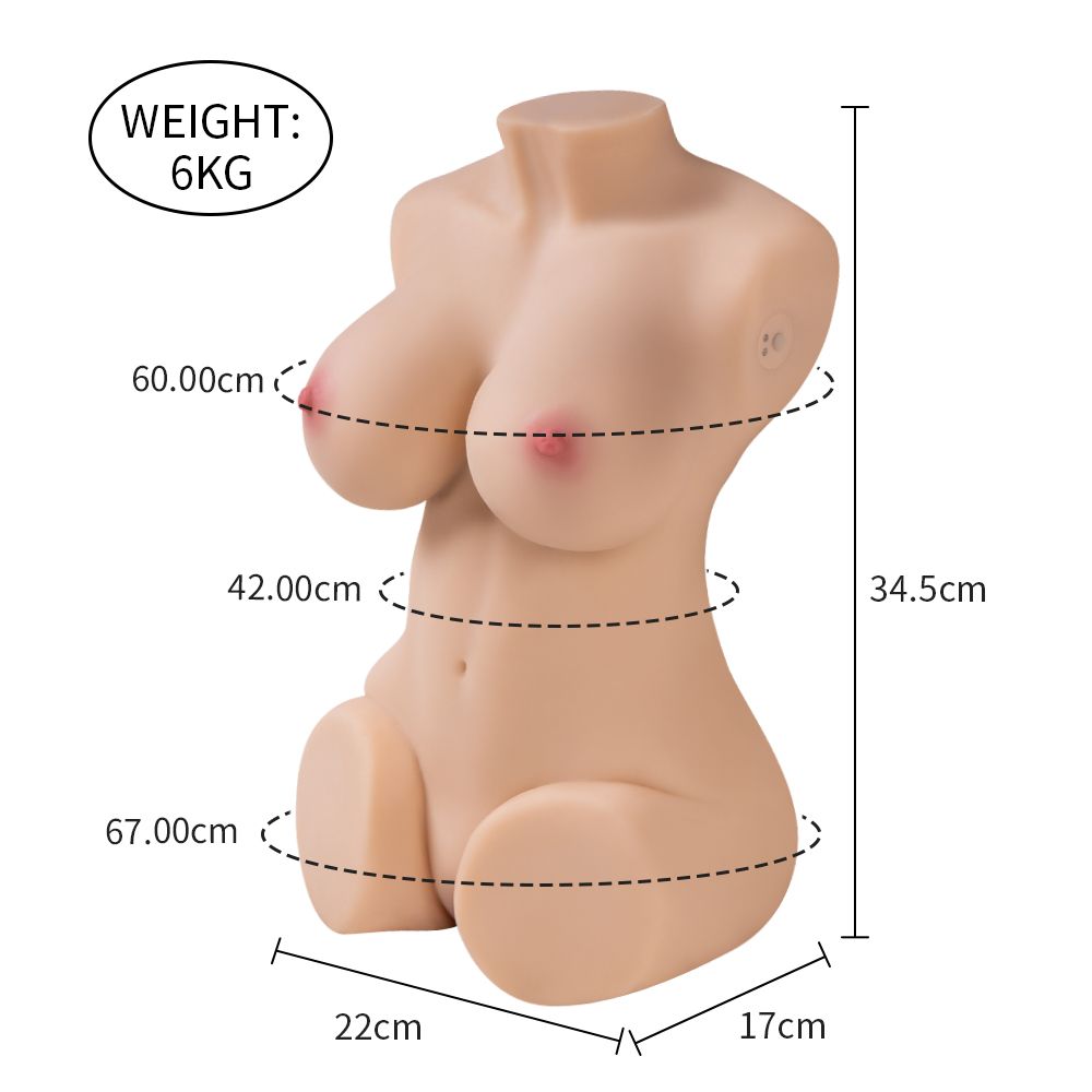 Wendy 6kg Remote Control Pussy And Ass Female Torso - Image 15
