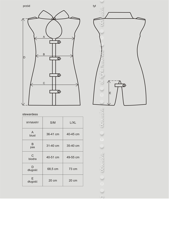 Stewardess Costume Grey 3 Pc - Image 4